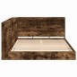 vidaXL Libreria Letto 2 pcs Rovere fumo 160 x 200 cm Truciolare