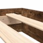 vidaXL Libreria Letto 2 pcs Rovere fumo 160 x 200 cm Truciolare