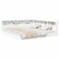 vidaXL Letto con libreria bianca 180x200 cm in legno ingegnerizzato vidaXL Letto con libreria bianca 180x200 cm in legno ingegnerizzato