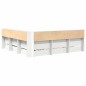vidaXL Letto con libreria bianca 180x200 cm in legno ingegnerizzato vidaXL Letto con libreria bianca 180x200 cm in legno ingegnerizzato