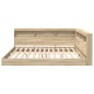 vidaXL Letto Libreria Rovere Sonoma 180x200 cm in Legno Composito