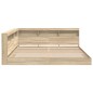 vidaXL Letto Libreria Rovere Sonoma 180x200 cm in Legno Composito