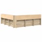 vidaXL Letto Libreria Rovere Sonoma 180x200 cm in Legno Composito
