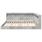 vidaXL Libreria Letto 2 pcs Grigio cemento 180 x 200 cm Cemento