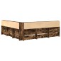 vidaXL Letto a libreria in rovere affumicato 180x200 cm in legno ingegnerizzato vidaXL Letto a libreria in rovere affumicato 180x200 cm in legno ingegnerizzato