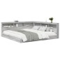 vidaXL Letto a Libreria Grigio Sonoma 180x200 cm in Legno Ingegnerizzato vidaXL Letto a Libreria Grigio Sonoma 180x200 cm in Legno Ingegnerizzato