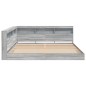 vidaXL Letto a Libreria Grigio Sonoma 180x200 cm in Legno Ingegnerizzato vidaXL Letto a Libreria Grigio Sonoma 180x200 cm in Legno Ingegnerizzato