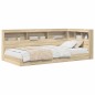 vidaXL Letto con libreria in rovere Sonoma 90x190 cm in legno ingegnerizzato vidaXL Letto con libreria in rovere Sonoma 90x190 cm in legno ingegnerizzato