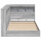 vidaXL Letto a libro grigio sonoma 90x190 cm in legno ingegnerizzato