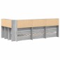 vidaXL Letto a libro grigio sonoma 90x190 cm in legno ingegnerizzato