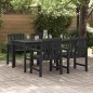 vidaXL Sedie da giardino , 4 pezzi nere, misure 65,5x55,5x88 cm in HDPE vidaXL Sedie da giardino , 4 pezzi nere, misure 65,5x55,5x88 cm in HDPE