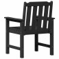 vidaXL Sedie da giardino , 4 pezzi nere, misure 65,5x55,5x88 cm in HDPE vidaXL Sedie da giardino , 4 pezzi nere, misure 65,5x55,5x88 cm in HDPE