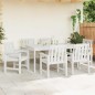 vidaXL Sedie da giardino 6 pz bianche 65,5x55,5x88 cm in HDPE