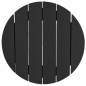 Set di 3 Sgabelli da Bar vidaXL Nero HDPE