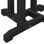 Set di 3 Sgabelli da Bar vidaXL Nero HDPE