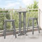 Set Bar da Giardino vidaXL 3 Pezzi Grigio Chiaro HDPE Set Bar da Giardino vidaXL 3 Pezzi Grigio Chiaro HDPE