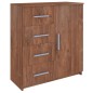 Credenza Rovere Marrone 79x35x88 cm in Truciolato Credenza Rovere Marrone 79x35x88 cm in Truciolato