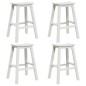 Sgabelli da Bar vidaXL 6 Pezzi Bianco HDPE Sgabelli da Bar vidaXL 6 Pezzi Bianco HDPE