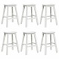 Sgabelli da Bar vidaXL 9 pz Bianco HDPE