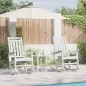 vidaXL Poltrone a dondolo da giardino 2 pcs bianche 70x92x107.5 cm in HDPE vidaXL Poltrone a dondolo da giardino 2 pcs bianche 70x92x107.5 cm in HDPE
