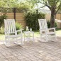 vidaXL Poltrone a dondolo da giardino 2 pcs bianche 70x92x107.5 cm in HDPE vidaXL Poltrone a dondolo da giardino 2 pcs bianche 70x92x107.5 cm in HDPE