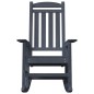 vidaXL Set di 2 sedie a dondolo da giardino blu navy 70x92x107.5 cm HDPE vidaXL Set di 2 sedie a dondolo da giardino blu navy 70x92x107.5 cm HDPE