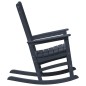 vidaXL Set di 2 sedie a dondolo da giardino blu navy 70x92x107.5 cm HDPE vidaXL Set di 2 sedie a dondolo da giardino blu navy 70x92x107.5 cm HDPE