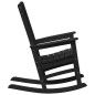 vidaXL Set di 2 sedie a dondolo da giardino nere 70x92x107.5 cm HDPE vidaXL Set di 2 sedie a dondolo da giardino nere 70x92x107.5 cm HDPE