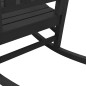 vidaXL Set di 2 sedie a dondolo da giardino nere 70x92x107.5 cm HDPE vidaXL Set di 2 sedie a dondolo da giardino nere 70x92x107.5 cm HDPE