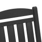 vidaXL Set di 2 sedie a dondolo da giardino nere 70x92x107.5 cm HDPE vidaXL Set di 2 sedie a dondolo da giardino nere 70x92x107.5 cm HDPE