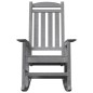 vidaXL Poltrone a dondolo da giardino 2 pezzi grigio chiaro 70x92x107,5 cm in HDPE