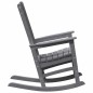 vidaXL Poltrone a dondolo da giardino 2 pezzi grigio chiaro 70x92x107,5 cm in HDPE