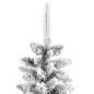 Albero Natale Artificiale Sottile Neve Floccata 240 cm PVC e PE Albero Natale Artificiale Sottile Neve Floccata 240 cm PVC e PE