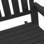 vidaXL Set di lounge da giardino in 3 pezzi, nero in HDPE vidaXL Set di lounge da giardino in 3 pezzi, nero in HDPE