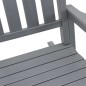 vidaXL Set da Giardino 3 Pezzi Grigio Chiaro in HDPE vidaXL Set da Giardino 3 Pezzi Grigio Chiaro in HDPE