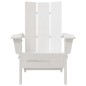 vidaXL Sedia Adirondack pieghevole 2 pezzi bianca 74.5x80.5x90 cm in HDPE