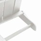 vidaXL Sedia Adirondack pieghevole 2 pezzi bianca 74.5x80.5x90 cm in HDPE