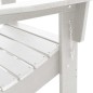vidaXL Sedia Adirondack pieghevole 2 pezzi bianca 74.5x80.5x90 cm in HDPE