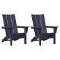 vidaXL Sedie Adirondack pieghevoli 2 pezzi Blu Navy 74.5x80.5x90 cm in HDPE vidaXL Sedie Adirondack pieghevoli 2 pezzi Blu Navy 74.5x80.5x90 cm in HDPE