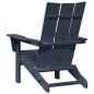 vidaXL Sedie Adirondack pieghevoli 2 pezzi Blu Navy 74.5x80.5x90 cm in HDPE vidaXL Sedie Adirondack pieghevoli 2 pezzi Blu Navy 74.5x80.5x90 cm in HDPE