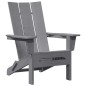 vidaXL Sedie Adirondack pieghevoli , 2 pezzi, grigio chiaro, 74,5x80,5x90 cm in HDPE. vidaXL Sedie Adirondack pieghevoli , 2 pezzi, grigio chiaro, 74,5x80,5x90 cm in HDPE.