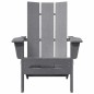 vidaXL Sedie Adirondack pieghevoli , 2 pezzi, grigio chiaro, 74,5x80,5x90 cm in HDPE. vidaXL Sedie Adirondack pieghevoli , 2 pezzi, grigio chiaro, 74,5x80,5x90 cm in HDPE.