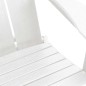 vidaXL Set da giardino 3 pezzi Lounge bianco in HDPE vidaXL Set da giardino 3 pezzi Lounge bianco in HDPE
