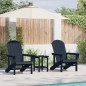 vidaXL Sedie Adirondack 2 pcs blu navy 74x82x90 cm in HDPE