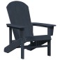 vidaXL Sedie Adirondack 2 pcs blu navy 74x82x90 cm in HDPE