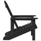 vidaXL Set di 2 sedie Adirondack nere 74x82x90 cm in HDPE