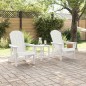 vidaXL Set da giardino 3 pezzi Bianco HDPE vidaXL Set da giardino 3 pezzi Bianco HDPE