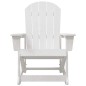 vidaXL Sdraio Rocking Adirondack 2 pcs Bianco 73.5 x 92 x 90 cm HDPE vidaXL Sdraio Rocking Adirondack 2 pcs Bianco 73.5 x 92 x 90 cm HDPE