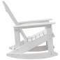 vidaXL Sdraio Rocking Adirondack 2 pcs Bianco 73.5 x 92 x 90 cm HDPE vidaXL Sdraio Rocking Adirondack 2 pcs Bianco 73.5 x 92 x 90 cm HDPE