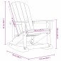 vidaXL Sdraio Rocking Adirondack 2 pcs Nero 73.5 x 92 x 90 cm HDPE vidaXL Sdraio Rocking Adirondack 2 pcs Nero 73.5 x 92 x 90 cm HDPE